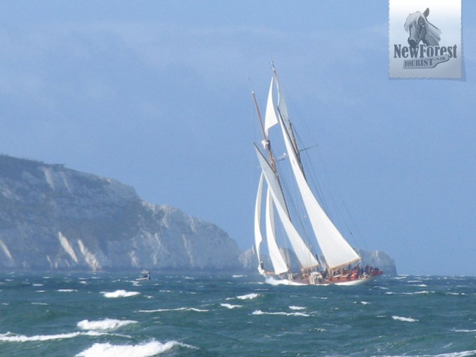 Eleonora approaching the Needles