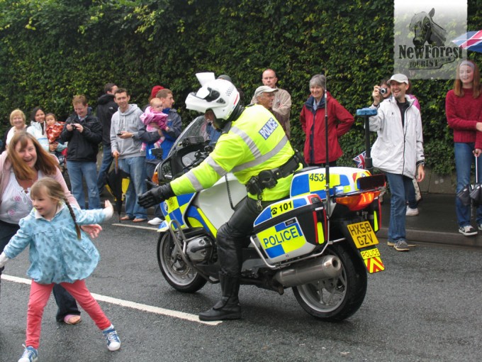 Metropolitan Policeman gives a High Five