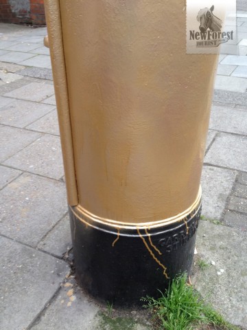 Unauthorised Gold Letterbox